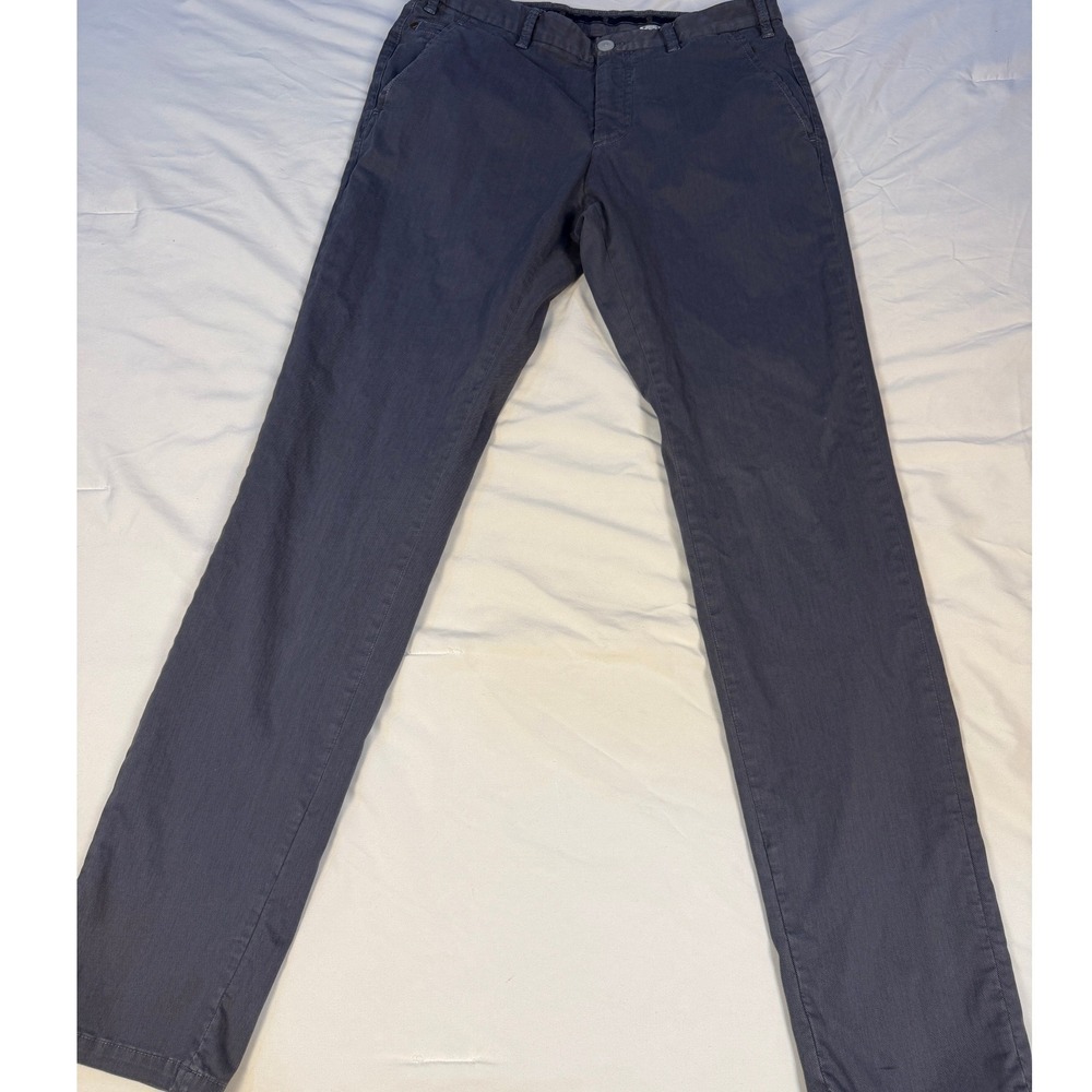Massimo Dutti‎ Mens Blue Casual Fit Chino Pants Size 32 Portugal Preppy Staple
